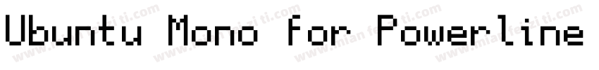 Ubuntu Mono for Powerline BoldForPo字体转换